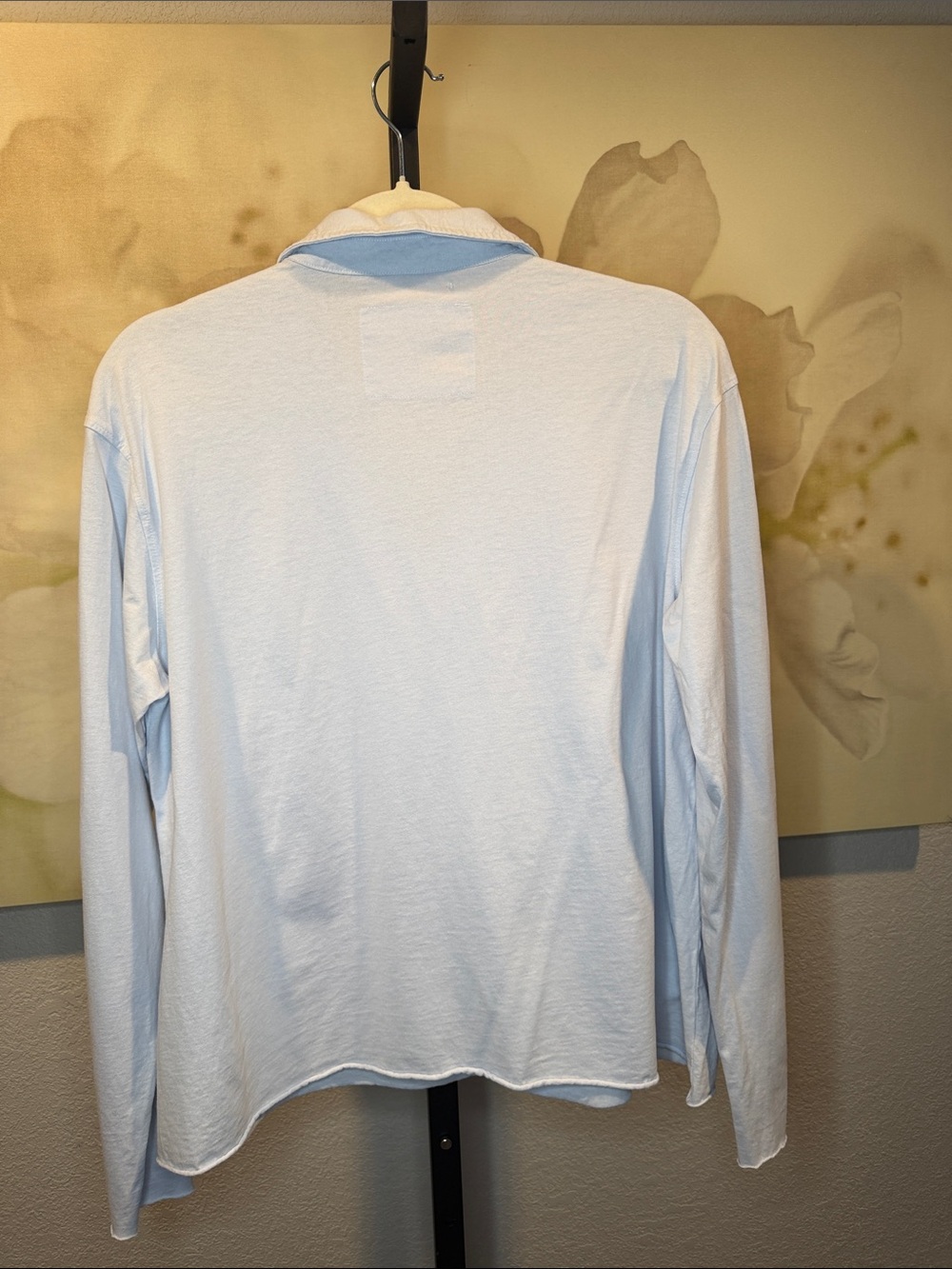 🆕Frank & Eileen Patrick Popover Henley in Ice Blue - Picture 7 of 7